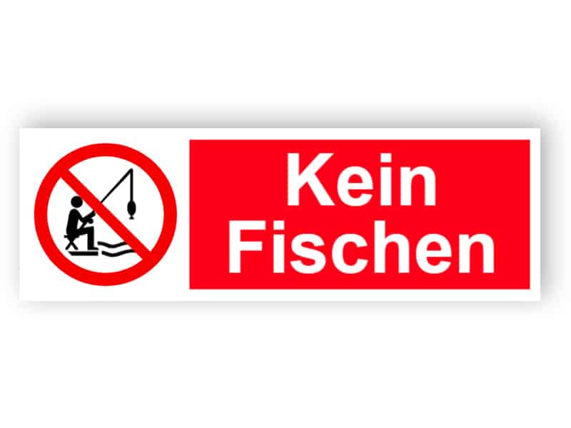 Kein FischenSchild