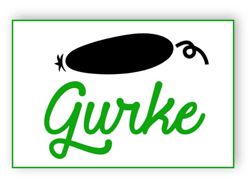 Gurke Schild