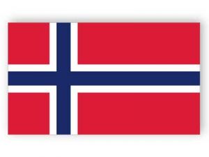 Norwegische Flagge - Aufkleber