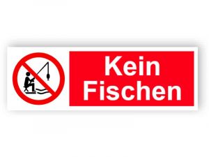 Kein FischenSchild